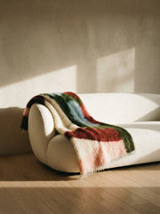 Floral Handwoven Wool Throw