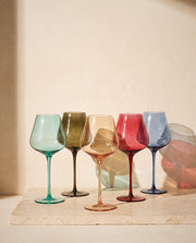 Stagioni Stemmed Wine Glasses, Set of 5
