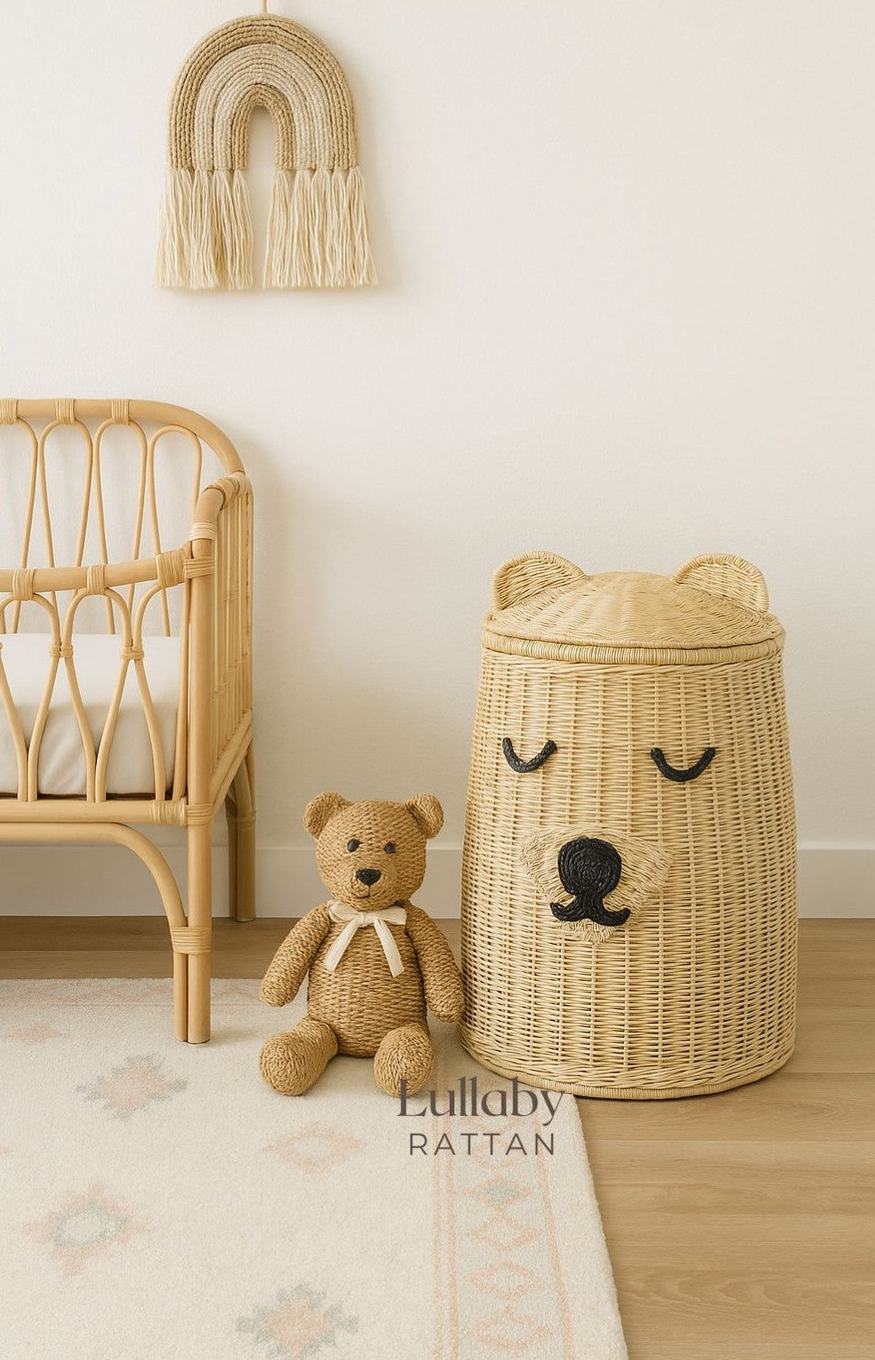 Rattan Bear Hamper