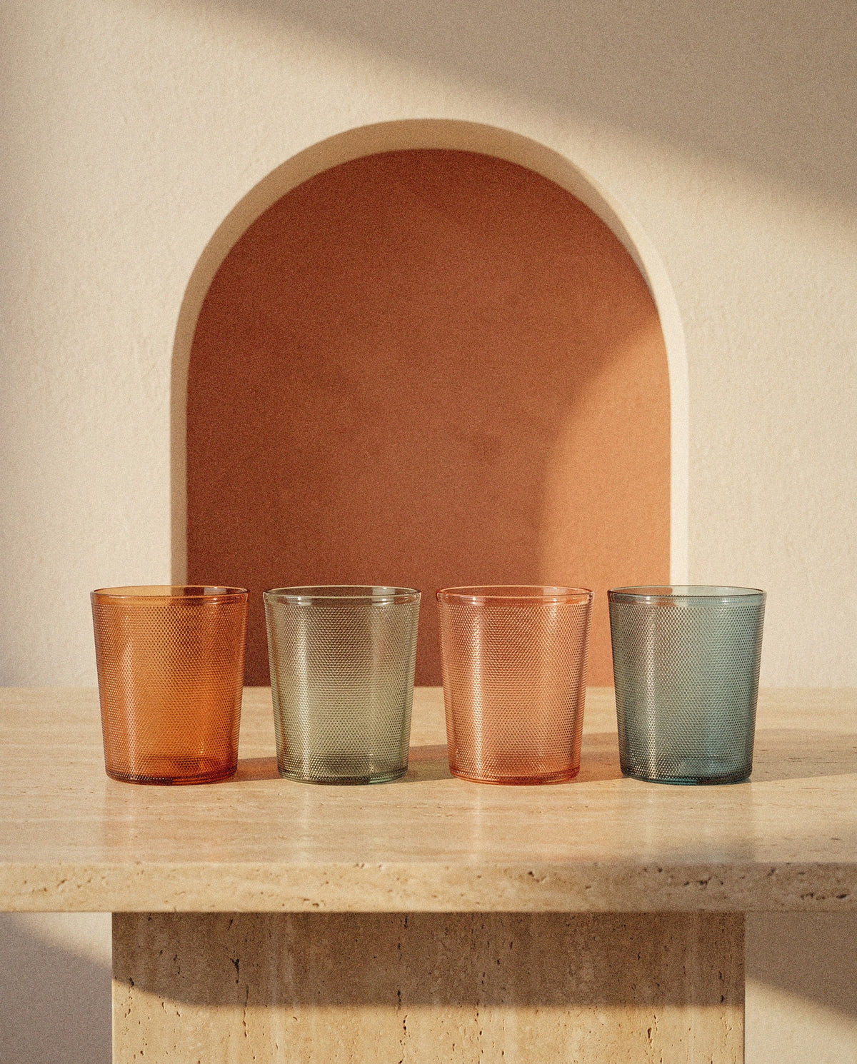 Tonal Lowball Tumblers, Set of 4