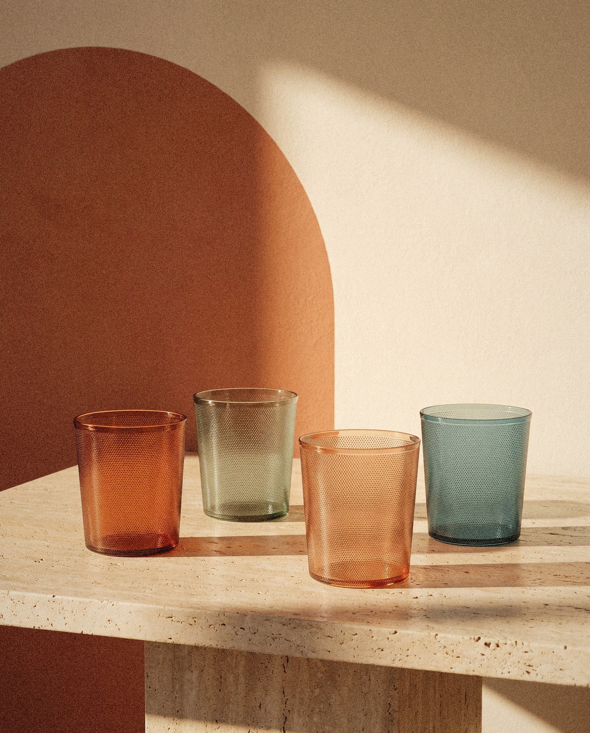 Tonal Lowball Tumblers, Set of 4