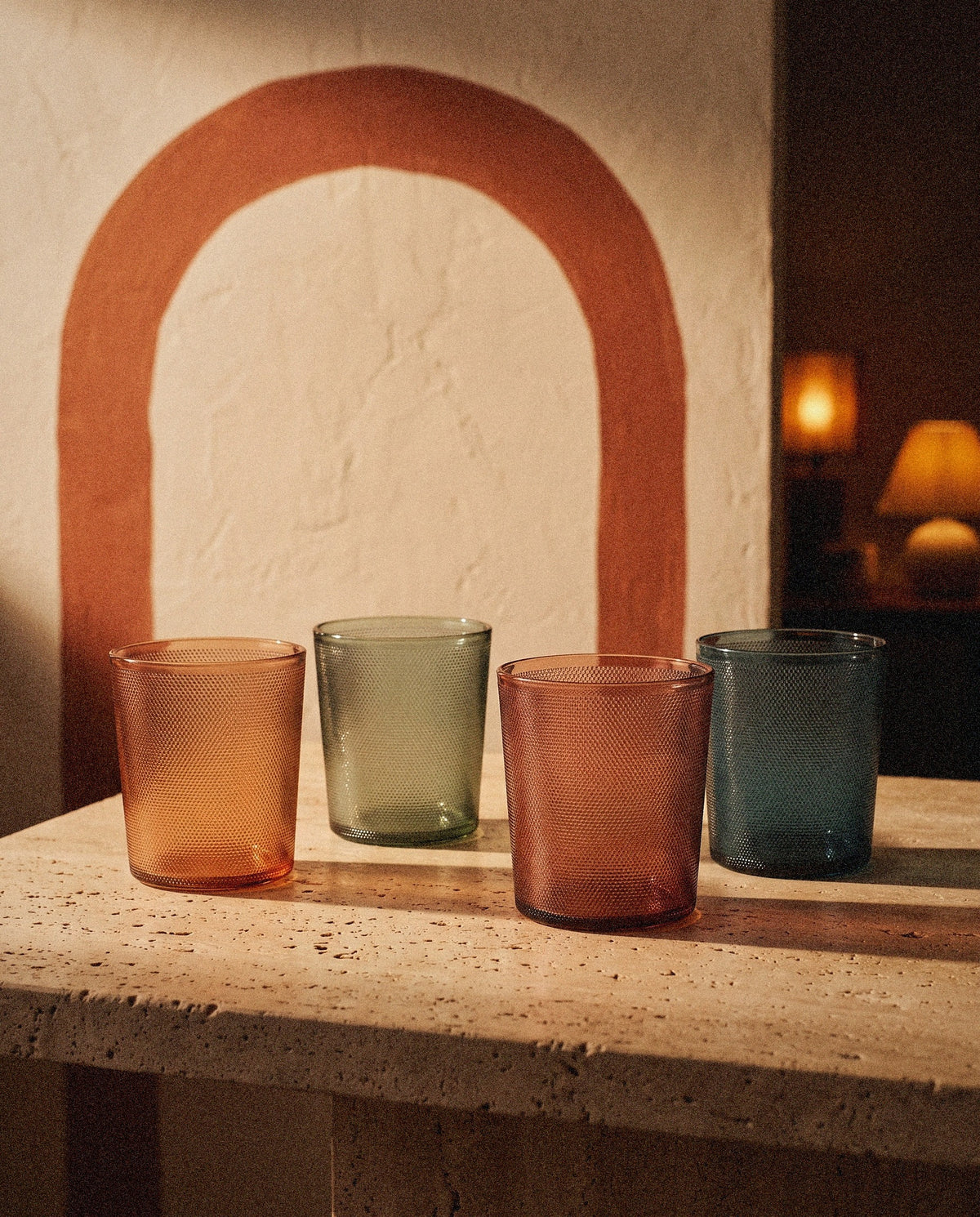 Tonal Lowball Tumblers, Set of 4