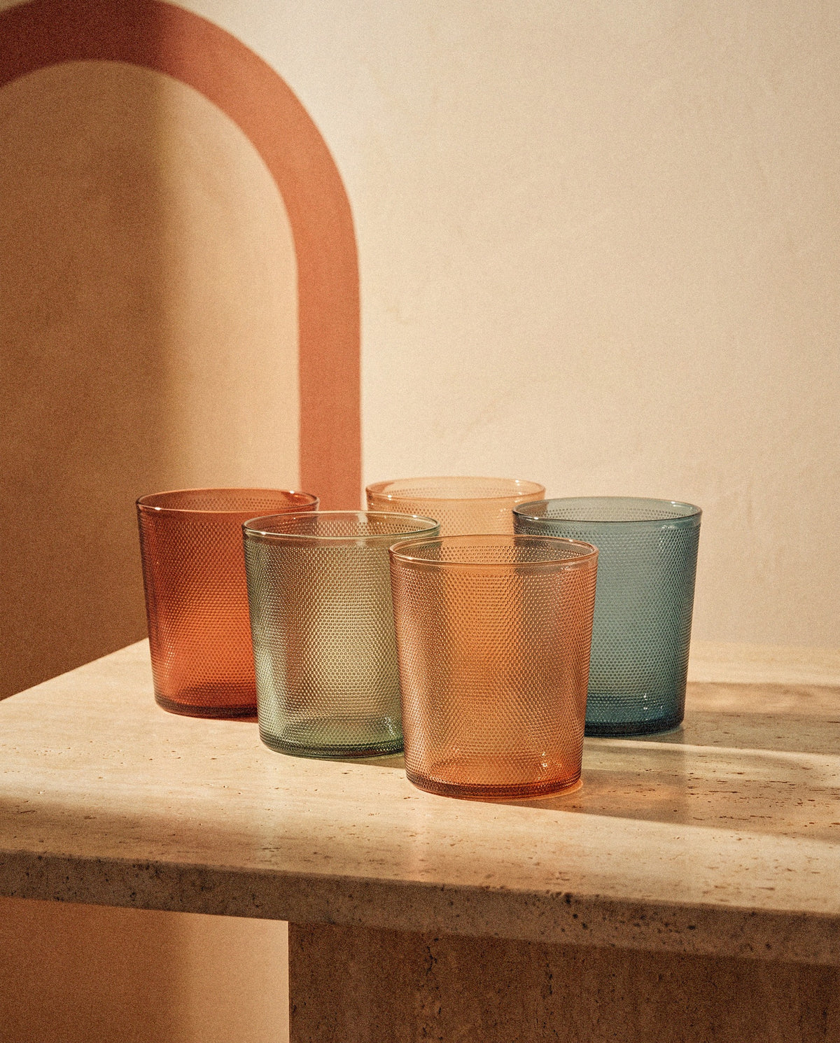 Tonal Lowball Tumblers, Set of 4