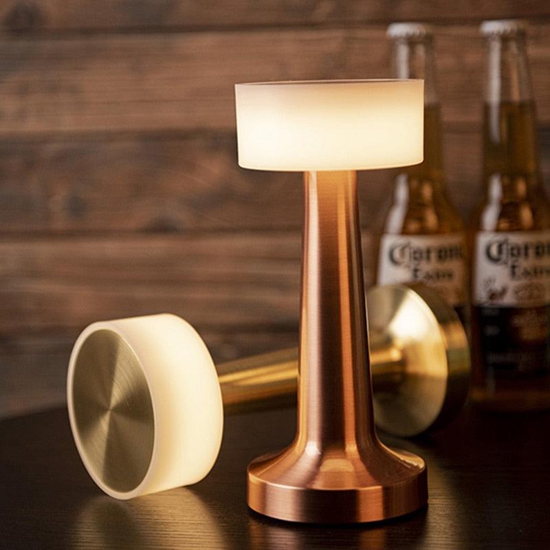 Copper Glow Touch Lamp