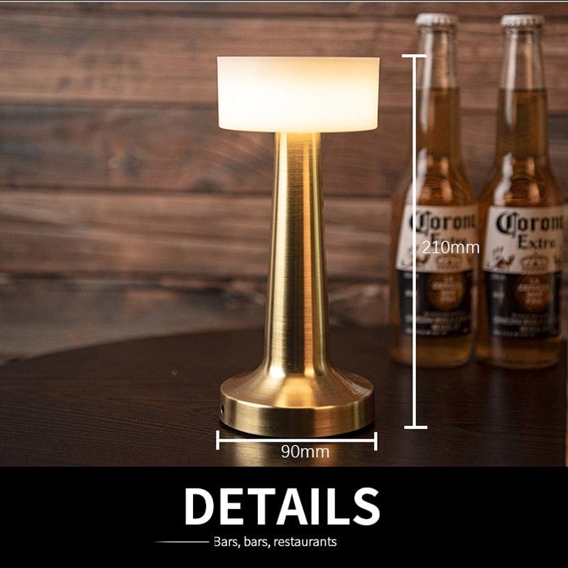 Copper Glow Touch Lamp