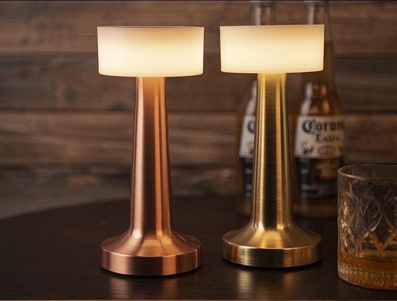 Copper Glow Touch Lamp