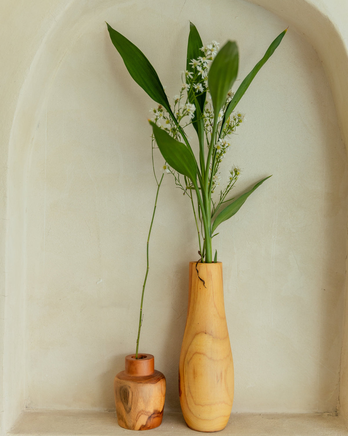 Handcarved Teak Bud Vase