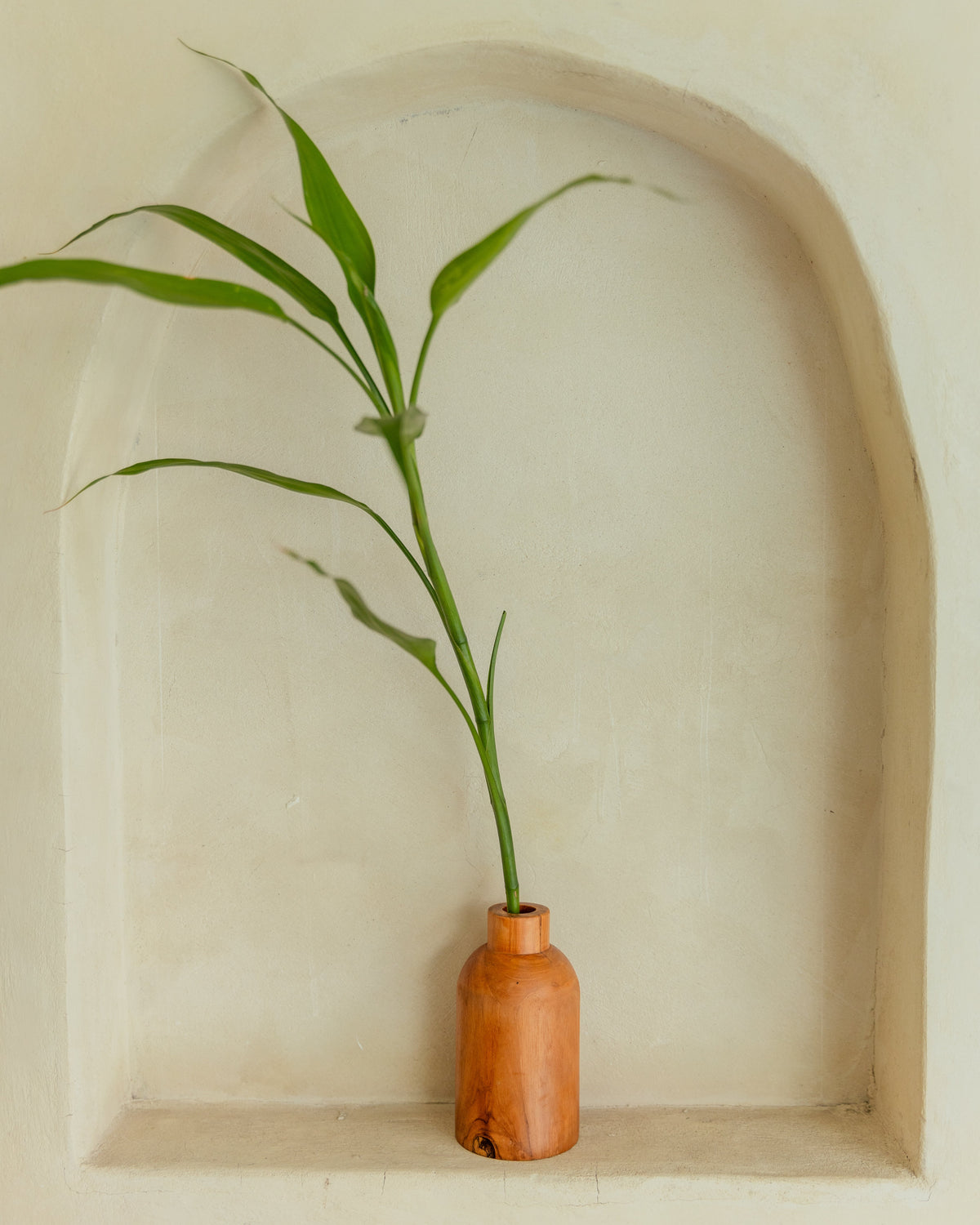 Handcarved Teak Bud Vase