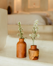 Handcarved Teak Bud Vase